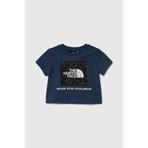Detské bavlnené tričko The North Face LIFESTYLE GRAPHIC TEE tmavomodrá farba, s potlačou