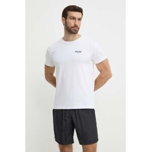 Plážové tričko Moschino Underwear biela farba, s potlačou, 241V3A07819408