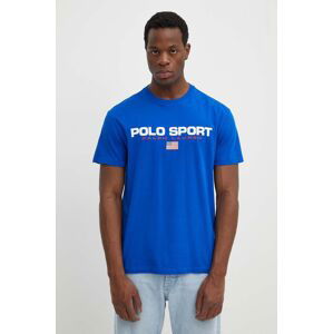 Bavlnené tričko Polo Ralph Lauren pánsky, s potlačou, 710750444