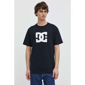 Bavlnené tričko DC Star pánske, tmavomodrá farba, s potlačou, ADYZT05373
