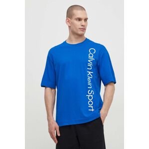 Bavlnené tričko Calvin Klein Performance pánsky, s potlačou