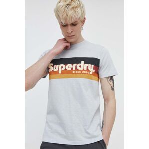 Bavlnené tričko Superdry pánsky, s potlačou