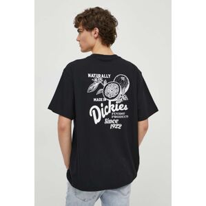 Bavlnené tričko Dickies RAVEN TEE SS pánske, čierna farba, s potlačou, DK0A4YYM