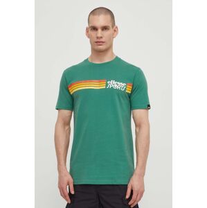 Bavlnené tričko Ellesse Sorranta T-Shirt pánske, zelená farba, s nášivkou, SHV20128