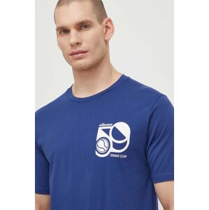 Bavlnené tričko Ellesse Sport Club T-Shirt pánske, tmavomodrá farba, s potlačou, SHV20273