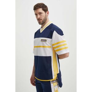 Tričko adidas Originals pánske, tmavomodrá farba, vzorované, IU2361