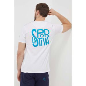 Tričko LA Sportiva Back Logo pánske, biela farba, s potlačou, F04000000
