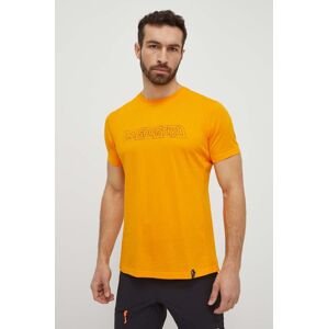 Tričko LA Sportiva Outline pánske, oranžová farba, s potlačou, F28102102