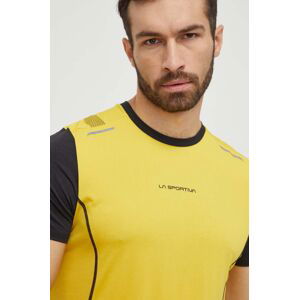 Športové tričko LA Sportiva Tracer žltá farba, vzorované, P71100999