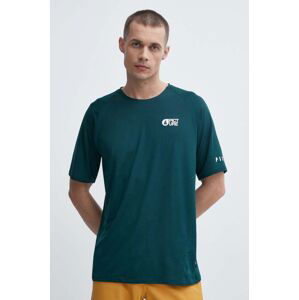 Športové tričko Picture Osborn vzorované, zelená farba, MTS1077