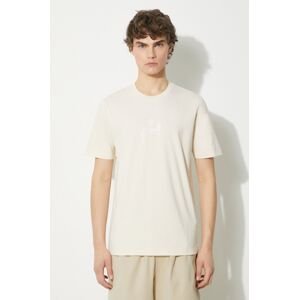 Bavlnené tričko C.P. Company Jersey Relaxed Graphic pánske, béžová farba, jednofarebné, 16CMTS143A006586W