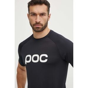 Cyklistické tričko POC Reform Enduro čierna farba, s potlačou