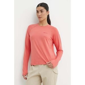Športové tričko s dlhým rukávom Marmot Windridge ružová farba