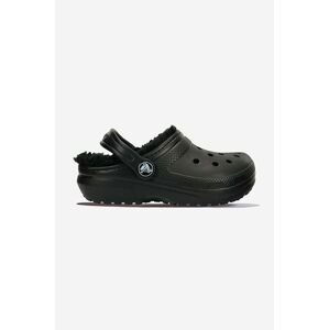 Šľapky Crocs Lined 207010.BLACK-black, dámske, čierna farba
