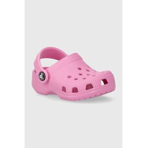 Detské šľapky Crocs CROCS LITTLES ružová farba