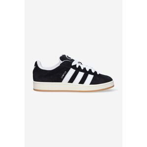 Semišové tenisky adidas Originals Campus 00S HQ8708-black, čierna farba