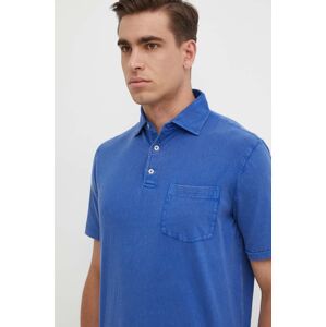 Polo tričko s prímesou ľanu Polo Ralph Lauren jednofarebný,710900790