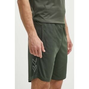 Tréningové šortky Hummel Flex Mesh zelená farba, 219175
