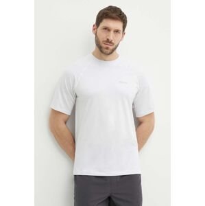 Športové tričko Marmot Windridge biela farba, jednofarebné