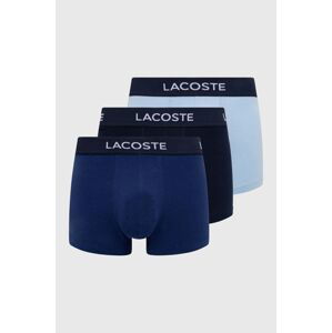 Boxerky Lacoste 3-pak pánske, tmavomodrá farba