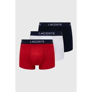 Boxerky Lacoste 3-pak pánske, tmavomodrá farba