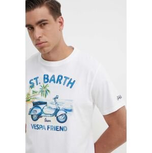 Bavlnené tričko MC2 Saint Barth pánsky, s potlačou