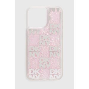 Puzdro na mobil Dkny iPhone 15 Pro Max 6.7" ružová farba, DKHCP15XLCPEPP,