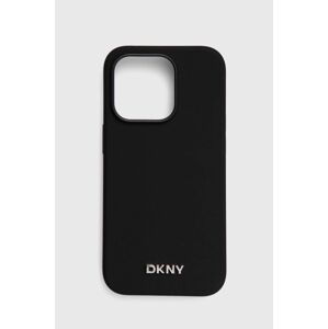 Puzdro na mobil Dkny iPhone 14 Pro 6.1" čierna farba, DKHMP14LSMCHLK,