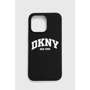 Puzdro na mobil Dkny iPhone 13 Pro / 13 6.1" čierna farba, DKHMP13LSNYACH,