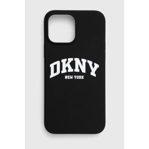 Puzdro na mobil Dkny iPhone 13 Pro Max 6.7" čierna farba, DKHMP13XSNYACH,