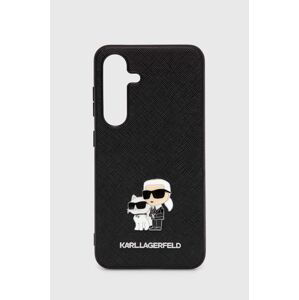 Puzdro na mobil Karl Lagerfeld Galaxy S24 čierna farba, KLHCS24SPSAKCMPK