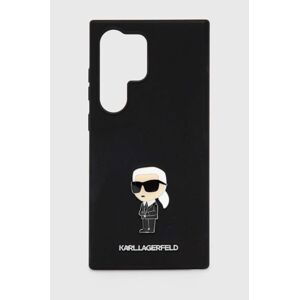 Puzdro na mobil Karl Lagerfeld Galaxy S24 Ultra čierna farba, KLHCS24LSMHKNPK