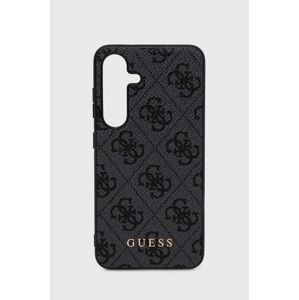 Puzdro na mobil Guess Galaxy S24 čierna farba, GUHCS24SG4GFGR