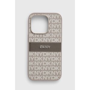 Puzdro na mobil Dkny iPhone 14 Pro 6.1 šedá farba, DKHCP14LPRTHSLE