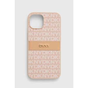 Puzdro na mobil Dkny iPhone 14 / 15 / 13 6.1 oranžová farba, DKHCP14SPRTHSLP