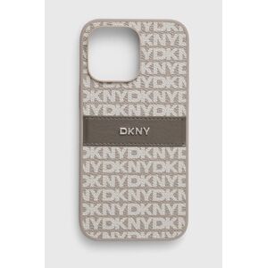 Puzdro na mobil Dkny iPhone 14 Pro Max 6.7 šedá farba, DKHCP14XPRTHSLE