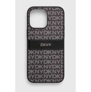 Puzdro na mobil Dkny iPhone 14 Pro Max 6.7 čierna farba, DKHCP14XPRTHSLK