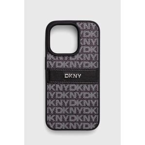 Puzdro na mobil Dkny iPhone 15 Pro 6.1 čierna farba, DKHCP15LPRTHSLK