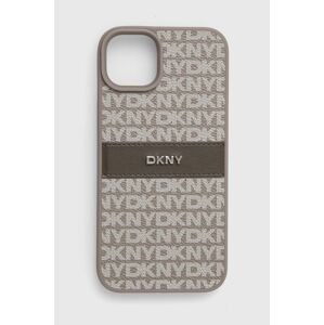 Puzdro na mobil Dkny iPhone 15 Plus / 14 Plus 6.7 šedá farba, DKHCP15MPRTHSLE