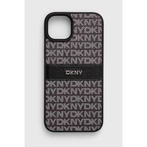 Puzdro na mobil Dkny iPhone 15 Plus / 14 Plus 6.7 čierna farba, DKHCP15MPRTHSLK