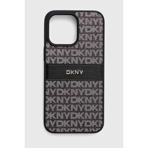 Puzdro na mobil Dkny iPhone 15 Pro Max 6.7 čierna farba, DKHCP15XPRTHSLK