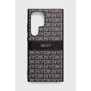 Puzdro na mobil Dkny S24 Ultra S928 čierna farba, DKHCS24LPRTHSLK