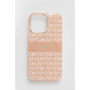 Puzdro na mobil Dkny iPhone 13 Pro / 13 6.1 oranžová farba, DKHMP13LHRHSEP