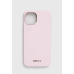 Puzdro na mobil Dkny iPhone 14 / 15 / 13 ružová farba, DKHMP14SSMCHLP