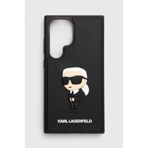 Puzdro na mobil Karl Lagerfeld S24 Ultra S928 čierna farba, KLHCS24L3DRKINK