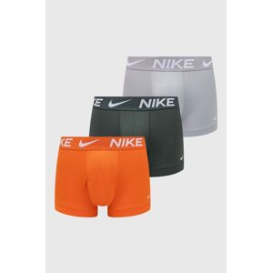 Boxerky Nike 3-pak pánske, oranžová farba