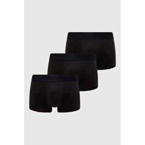Boxerky Calvin Klein Underwear 3-pak pánske, čierna farba, 000NB3651A