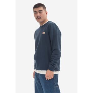 Mikina Fjallraven Vardag Sweater M pánska, tmavomodrá farba, jednofarebná, F87070