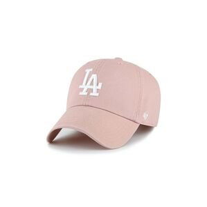 Šiltovka 47 brand MLB Los Angeles Dodgers ružová farba, s nášivkou, B-NLRGW12GWS-DV