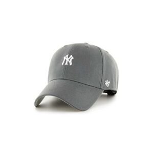 Bavlnená šiltovka 47 brand MLB New York Yankees šedá farba, s nášivkou, B-BRMPS17WBP-CC